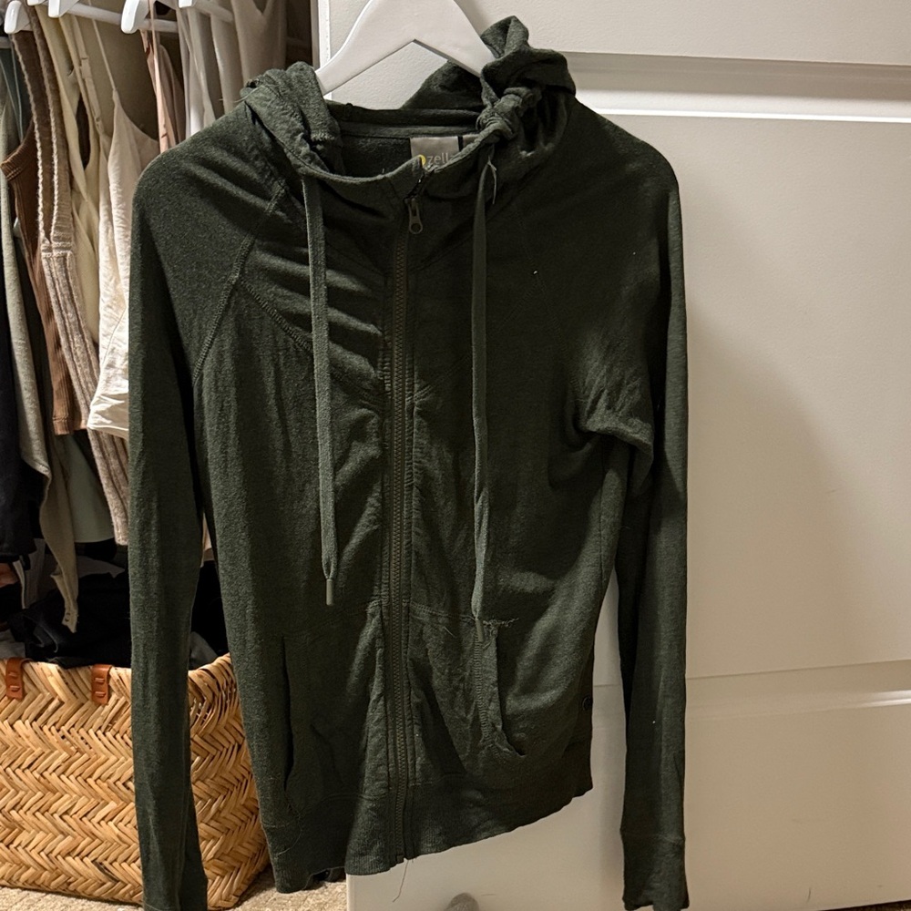 Zella Olive Green Hoodie Jacket